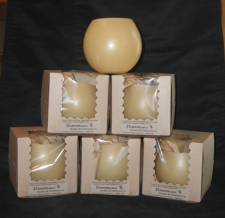 Beeswax Globes with LED light